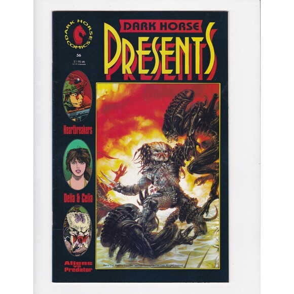 Other - Dark Horse Presents #36 PAINTED Variant 1st "Aliens vs. Predator" 1990 1ST PRINT